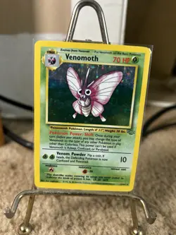Pokemon Venomoth Jungle Holo Card 13/64 Holographic TCG Trading Game - Image 1