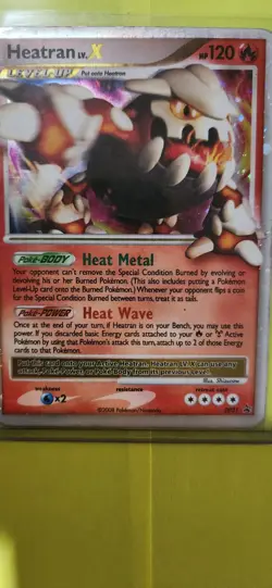Heatran Lv.X Pokemon Card 120HP Holo Rare Promo Dp31 Nintendo - Image 1
