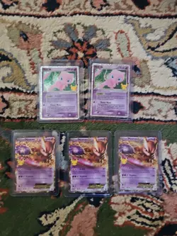 Pokemon Celebrations Lot O5 5 Cards. 2 Mew EX And 3 Mewtwo - Image 1
