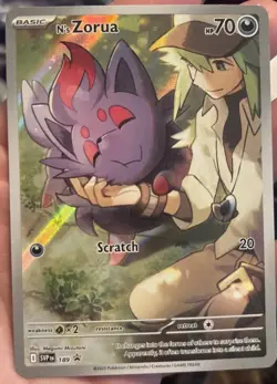Pokemon TCG Journey Together N's Zorua 189 Promo Card Sealed - Image 1