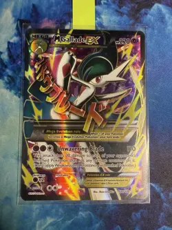 Pokemon TCG M Gallade EX Full Art Holo Rare Card 100/108 XY Roaring Skies - Image 1