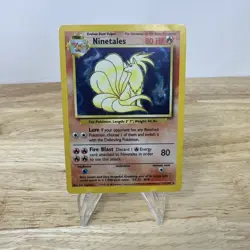 Pokemon TCG Ninetales Holo Rare Card 12/102 Base Set - Vintage Card - Image 1