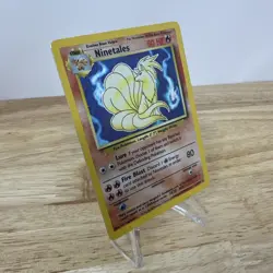 Pokemon TCG Ninetales Holo Rare Card 12/102 Base Set - Vintage Card - Image 2