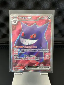 Pokemon TCG Gengar EX Temporal Forces Ultra Rare Card 193/162 - Image 1