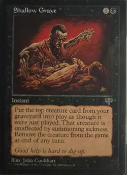 Shallow Grave - Mirage 1996 - Vintage MTG Instant - Reserved List - Image 1