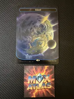 Island (492) (Borderless) (Galaxy Foil) Unfinity Foil - Image 1