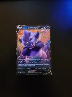 Pokemon TCG Galarian Slowking V Chilling Reign 099/198 Holo Ultra Rare - Image 1