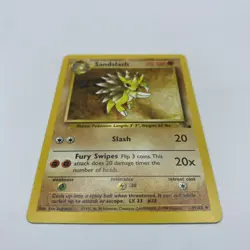 Pokemon TCG Sandslash Fossil 41/62 Regular Unlimited Uncommon Card WOTC Mp - Image 2