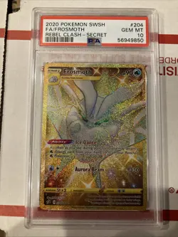 2020 POKEMON SWSH REBEL CLASH Frosmoth FA Secret 204/192 PSA 10 - Image 1