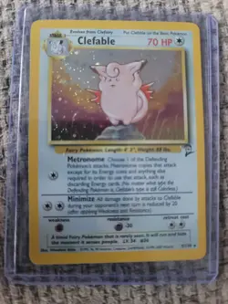 Pokemon Clefable HOLO Base set 2 5/130 - Image 1