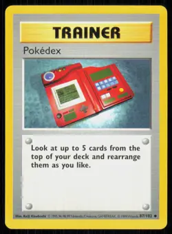 1999 Pokemon Base Set Pokedex Uncommon #87 - Image 1