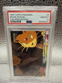 PSA 10 Pokemon TCG The Proposition Pokemon Topps Mewtwo Strikes Back 5 - Image 1