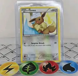 Pokemon TCG Eevee 21/30 Xy Trainer Kit Sylveon & Noivern Common 2014 LP - Image 1