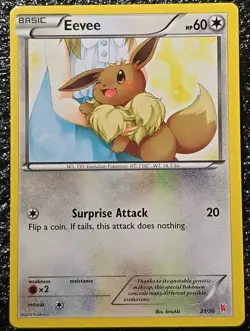 Pokemon TCG Eevee 21/30 Xy Trainer Kit Sylveon & Noivern Common 2014 LP - Image 2