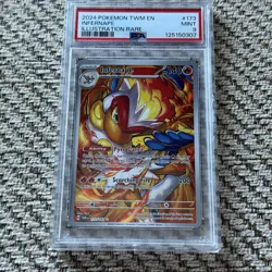 Infernape 173/167 PSA 9 2024 Pokemon SV Twilight Masquerade Illustration Rare - Image 1