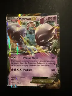 Pokemon TCG Mewtwo EX 61/162 XY Breakthrough Extended Art Ultra Rare MP - Image 1
