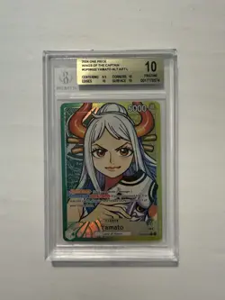 Yamato Alt Art L Wings of the Captain Op-06 One Piece Card BGS 10 - Image 1