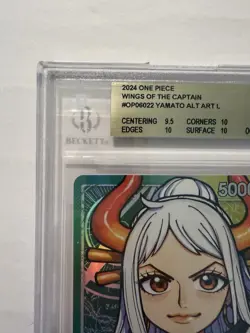 Yamato Alt Art L Wings of the Captain Op-06 One Piece Card BGS 10 - Image 3