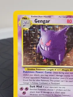 Pokemon Gengar Holo Rare Card Fossil Set 5/102 Excellent Condition LP - Image 3