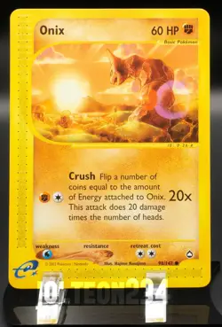 Pokemon TCG Card - Onix 098/147 Aquapolis Common Vintage E-Reader - Image 1
