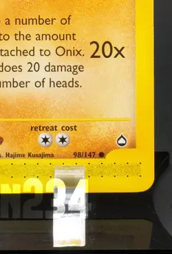 Pokemon TCG Card - Onix 098/147 Aquapolis Common Vintage E-Reader - Image 5