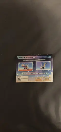 Shiny Koraidon & Miraidon Pokemon Scarlet Violet Code Card - Gamestop - Image 2