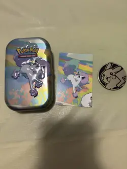 Pokemon Trading Card Game TCG Galar Pals Ponyta Mini Tin EMPTY NO PACKS - Image 1