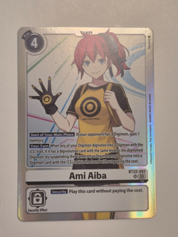 Digimon Card Game Ami Aiba BT22-093 SR Cyber Eden - Image 1