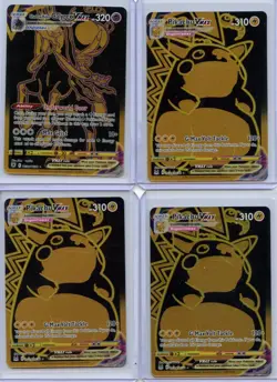 2022 Pokemon Lost Origin #TG29 Pikachu VMAX Gold Card Lot Of 3 + Calyrex VMAX - Image 1
