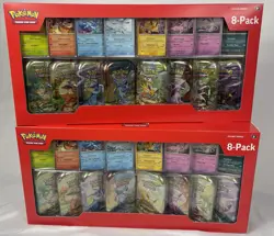 Pokemon LOT OF 2 TCG Prismatic Evolutions 8 Mini-Tin Bundle w/Promo Cards NEW - Image 1
