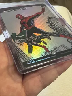 MTG Marvel's Spider-Man HEROIC INTERVENTION Foil Borderless Mythic #0034 - Image 5