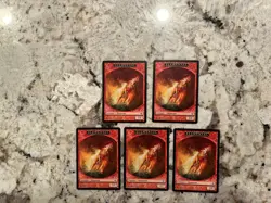 Mtg Elemental Token x5 - Magic the Gathering Conflux Elemental Token Ex - Image 1