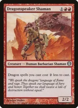 MTG - DRAGONSPEAKER SHAMAN - Duel Decks: Knights vs. Dragons (U) - Image 1