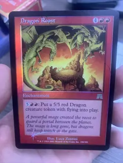 Magic the Gathering DRAGON ROOST Foil Onslaught MTG - Image 1