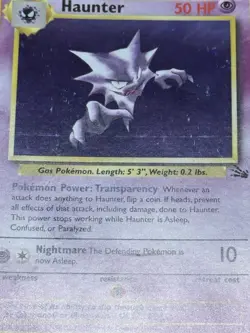 Pokemon TCG Haunter Fossil 6/62 Holo Unlimited Rare LP - Image 3