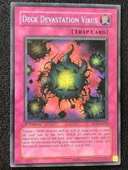 Deck Devastation Virus FET-EN058 Super Rare 1st Edition - Image 1