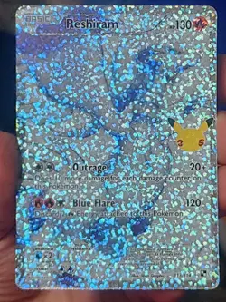 Pokemon TCG Celebrations Reshiram Card 113/114 Classic Collection Full Art Holo - Image 2