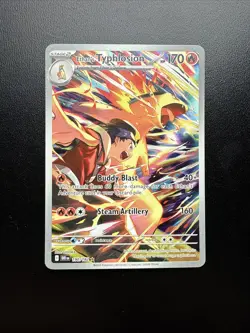 FREE SHIPPING Pokemon TCG Destined Rivals Ethan's Typhlosion Card 190/182 NM - Image 1
