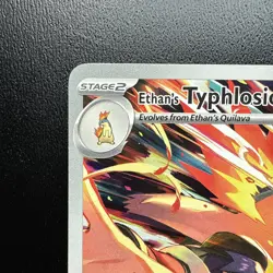 FREE SHIPPING Pokemon TCG Destined Rivals Ethan's Typhlosion Card 190/182 NM - Image 2