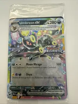 Pokemon Umbreon ex 060/131 Prismatic Evolutions Stamped Surprise Box Promo Card - Image 1