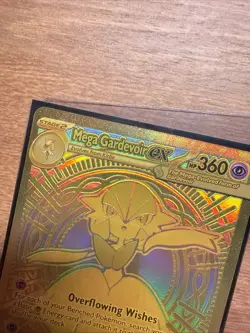 Misprint/Error Mega Gardevoir EX Gold Card 187/132 Pokemon Card - Image 3