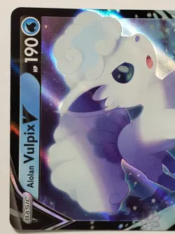 HOLO Alolan Vulpix V 033/195 - Silver Tempest Pokemon Card $2 Combined Shipping - Image 2