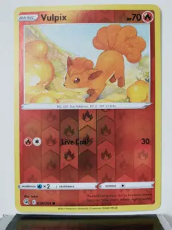 REVERSE HOLO Vulpix 028/264 NM Fusion Strike Pokemon Card $2 Shipping - Image 1