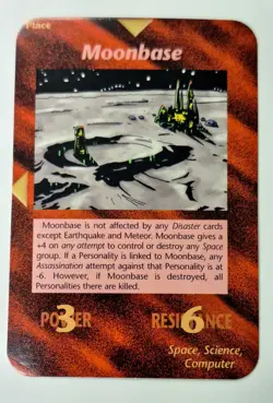 Moonbase Card Unlimited INWO Illuminati New World Order Game - Image 1