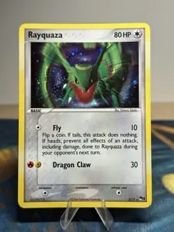 Rayquaza 3/17 Series 1 Ex Era Pokemon Organized Play Holo Rare Promo Card LP - Image 1
