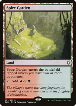 MTG - Spire Garden - CLB 361/361 - Battle for Baldur's Gate - Rare - Magic - Image 1