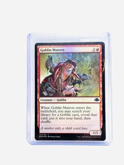 Magic The Gathering, Goblin Matron, Dominaria Remastered, Foil MT/NM - Image 1