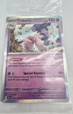 Pokemon Tinkaton Miscellaneous Cards & Products 105/193 Sealed NM Gamestop - Image 1