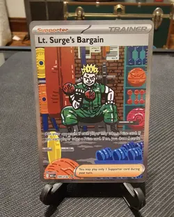 2025 | Pokemon Mega Evolutions | Lt. Surge's Bargain SIR | 185/132 - Image 2
