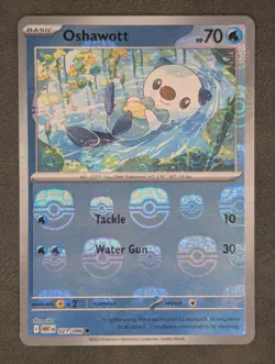 Oshawott (Master Ball Pattern) 021/086 Pokemon TCG Common SV: White Flare Near M - Image 1